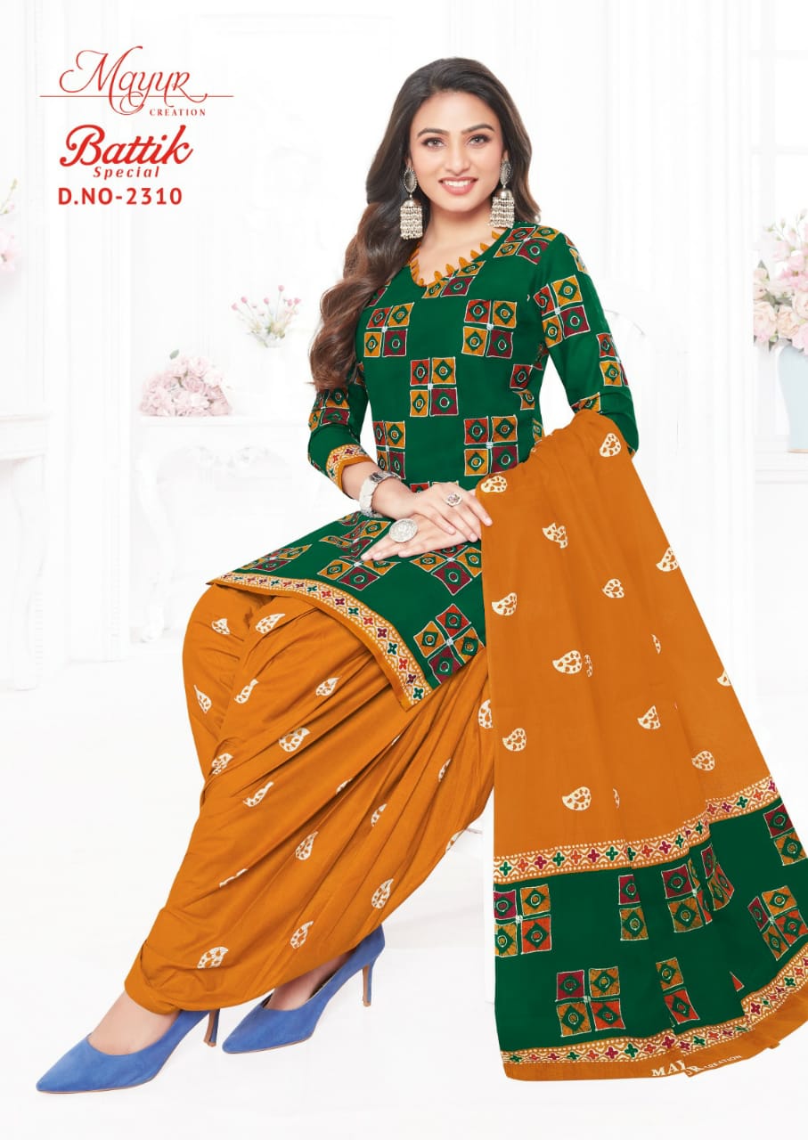 Battik Vol 23 By Mayur Printed Cotton Dress Material Catalog